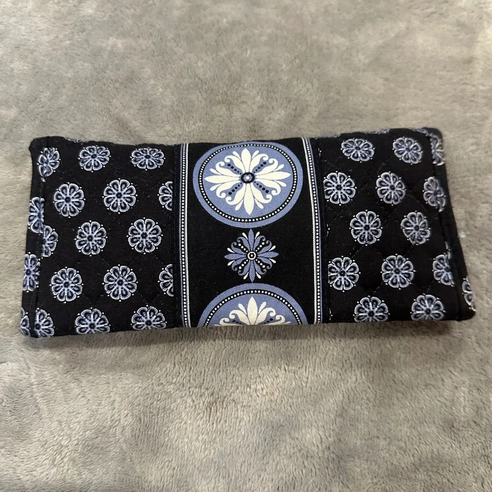 Stephanie Dawn Convertible Wallet Harbor Blue Floral Organizer‎ Travel Clutch